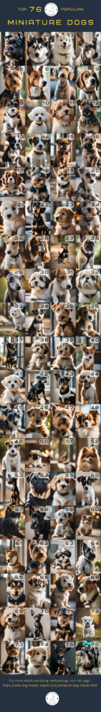 Top 76 Popular Miniature Dogs [Infographic]