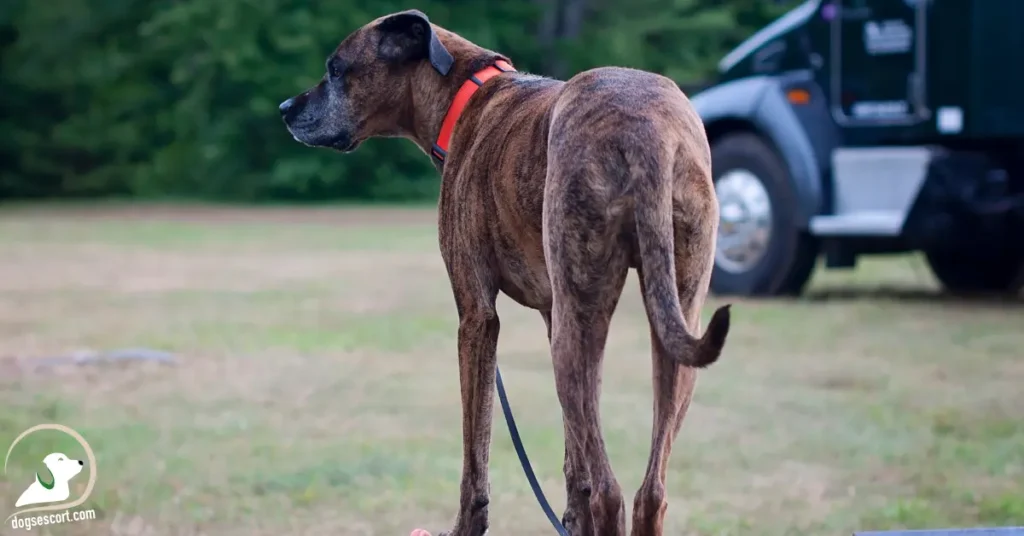large brindle dog