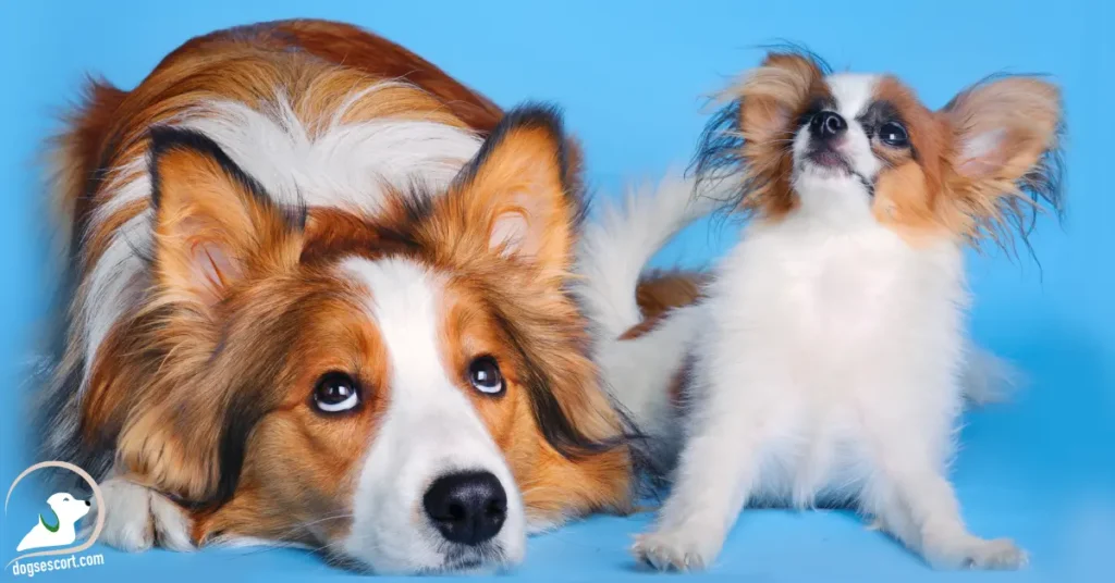 big and small dog