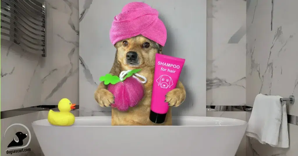 dog shampoo bathing