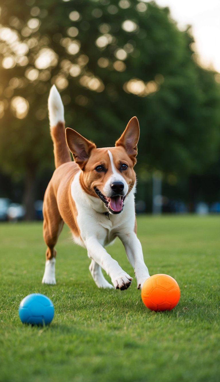 A energetic dog named Eddie eagerly plays fetch in the park