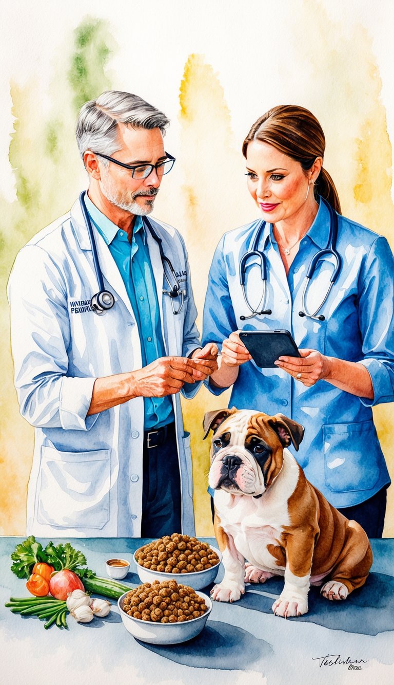A veterinarian and a canine nutritionist discuss homemade American Bulldog puppy food ingredients and recipes