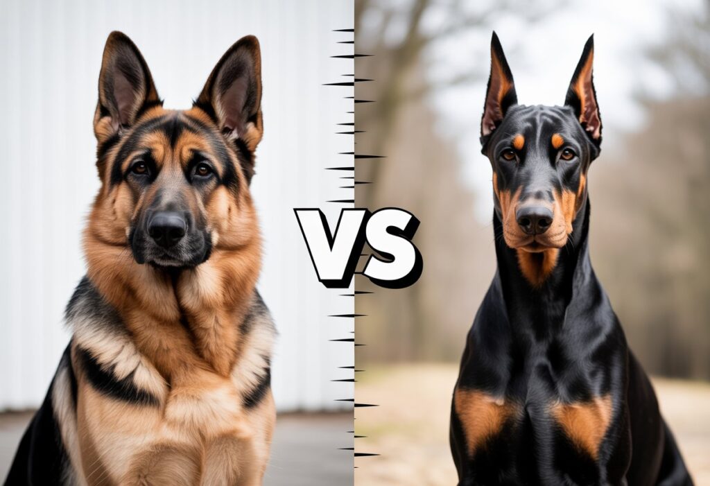German Shepherd vs Doberman Pinscher – Full Breed Comparison of Temperament, Training, and Care