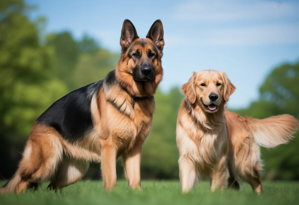 German Shepherd vs Golden Retriever – Full Breed Comparison of Temperament, Training, and Family Suitability