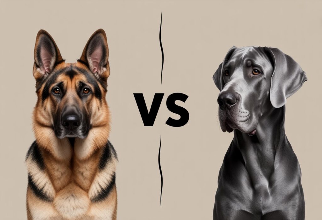 German Shepherd vs Great Dane – Full Breed Comparison of Size, Temperament, and Care