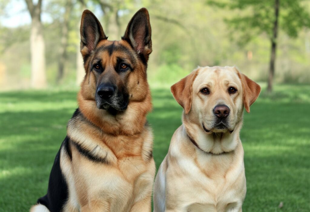 German Shepherd vs Labrador Retriever – Full Breed Comparison for Temperament, Training, and Care